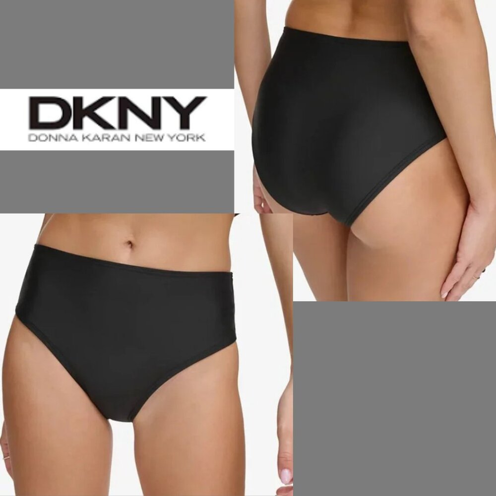 NWT DKNY Women's Classic Mid Rise Bikini Bottoms Sz XL
